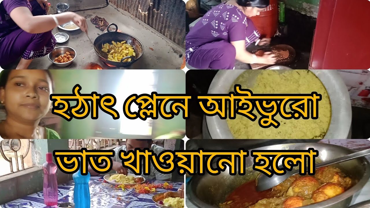সময় 🕒থাকতে সময়ের দাম না দিলে যা হয়? 😔🍁প্লেন ছাড়া আইভুরো ভাত খাইয়ে দিলাম 🍚🍚🌄