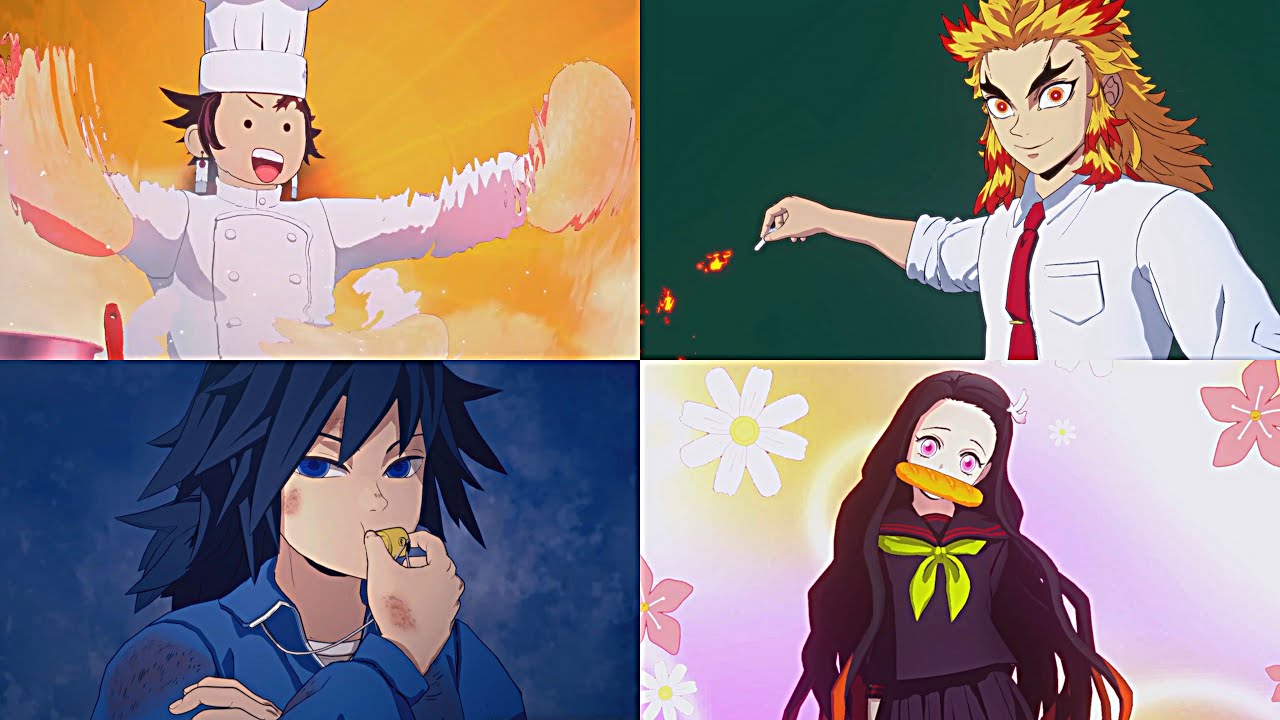 Все лучшие искусства персонажей из Funny Academy - Demon Slayer: The Hinokami Chronicles 2