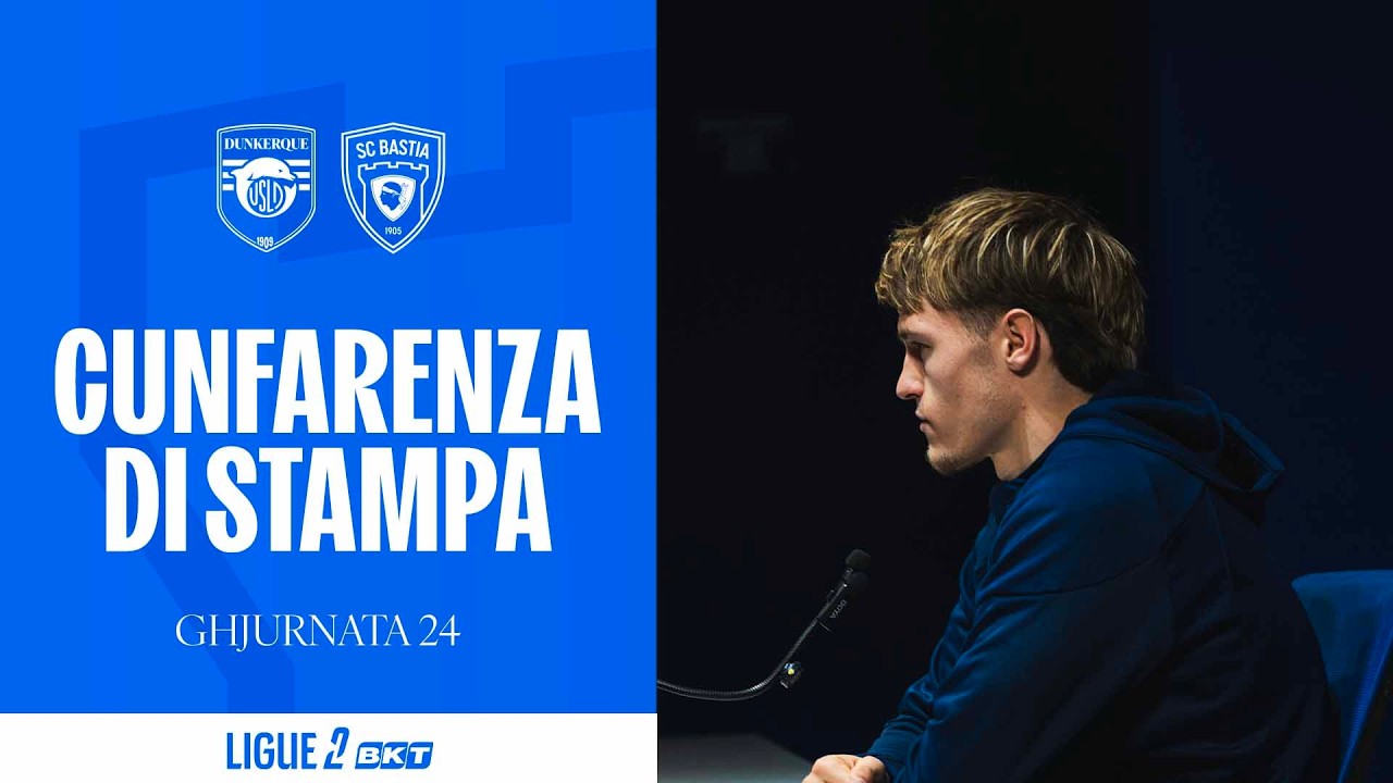 USL Dunkerque - SC Bastia : Cunfarenza di stampa di Tom Ducrocq