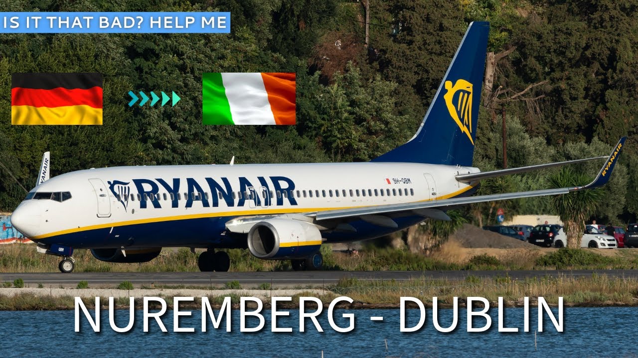 Ryannair (ECONOMY) | B737-800 | Nuremberg NUE - Dublin DUB || 4K Trip report/Retrospect