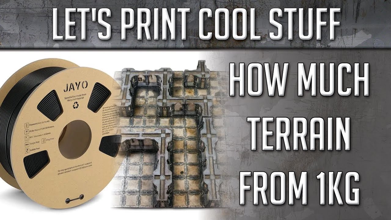 Creating Epic Tabletop Terrain with 1kg PLA Filament | Zone Mortalis to Necromunda #3dprinting