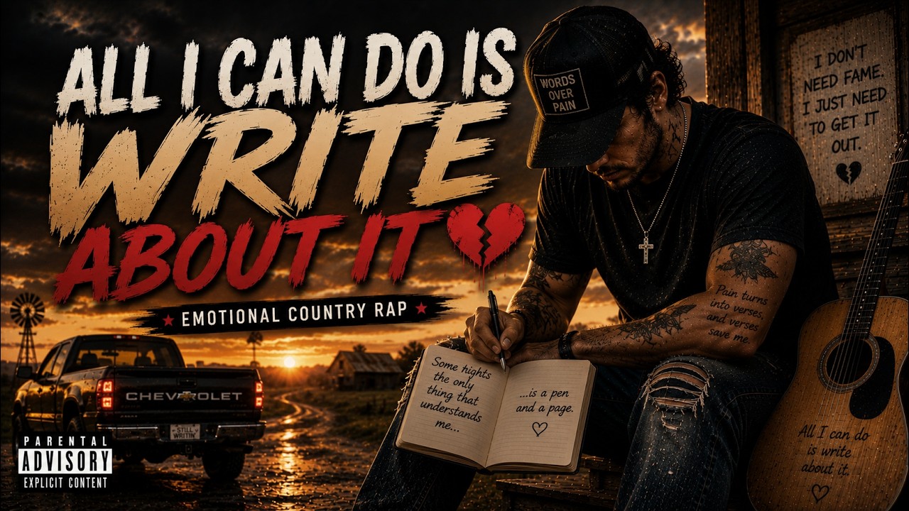 All I Can Do Is Write About It (Country Rap) | Emotional Storytelling Rap