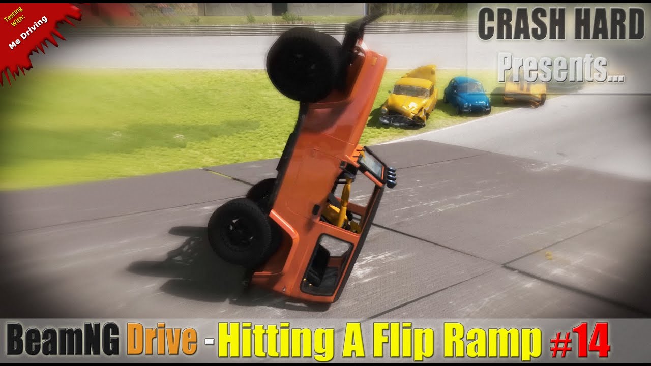 BeamNG Drive - Hitting A Flip Ramp #14