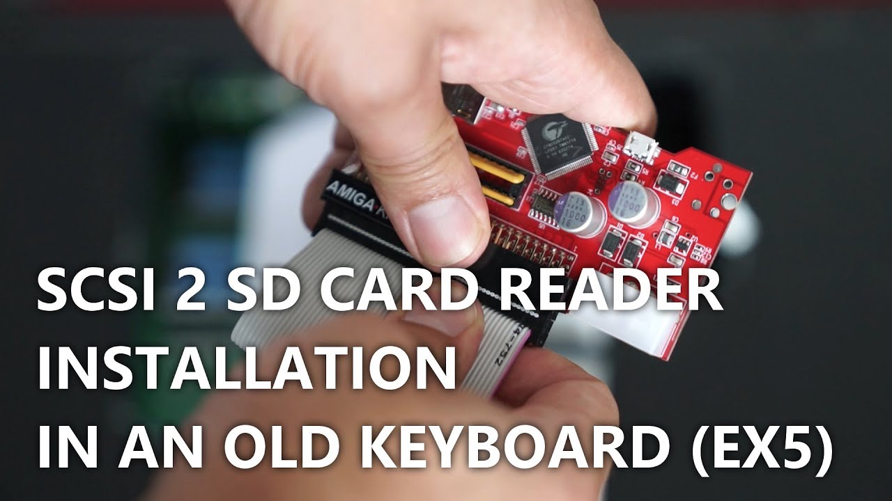 Installing an SD Card Reader (SCSI2SD) in a vintage keyboard (Yamaha EX5)