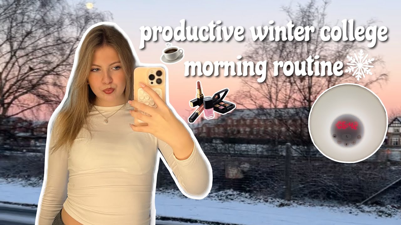 productive college morning routine!!