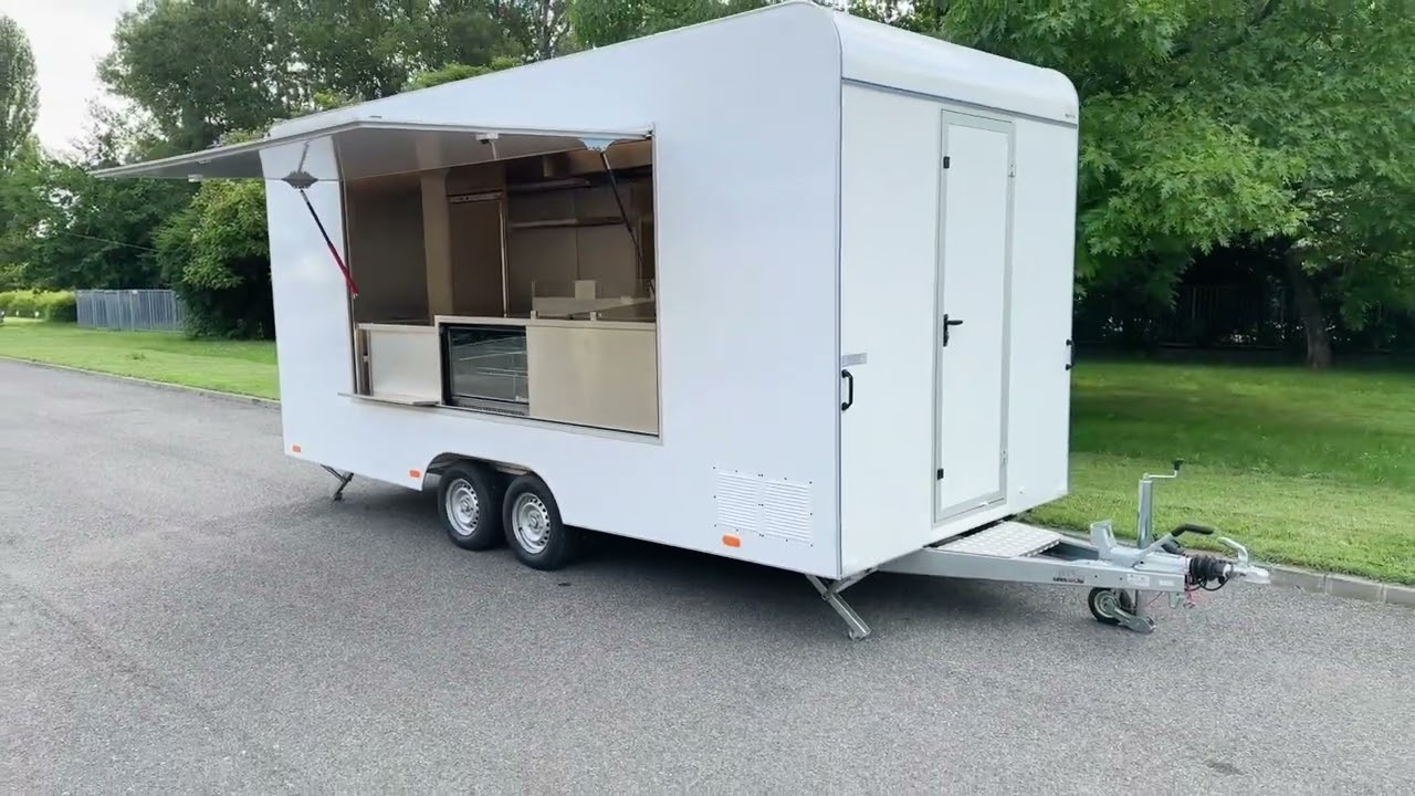 Utánfutó Büfékocsi Food Truck Berendezéssel