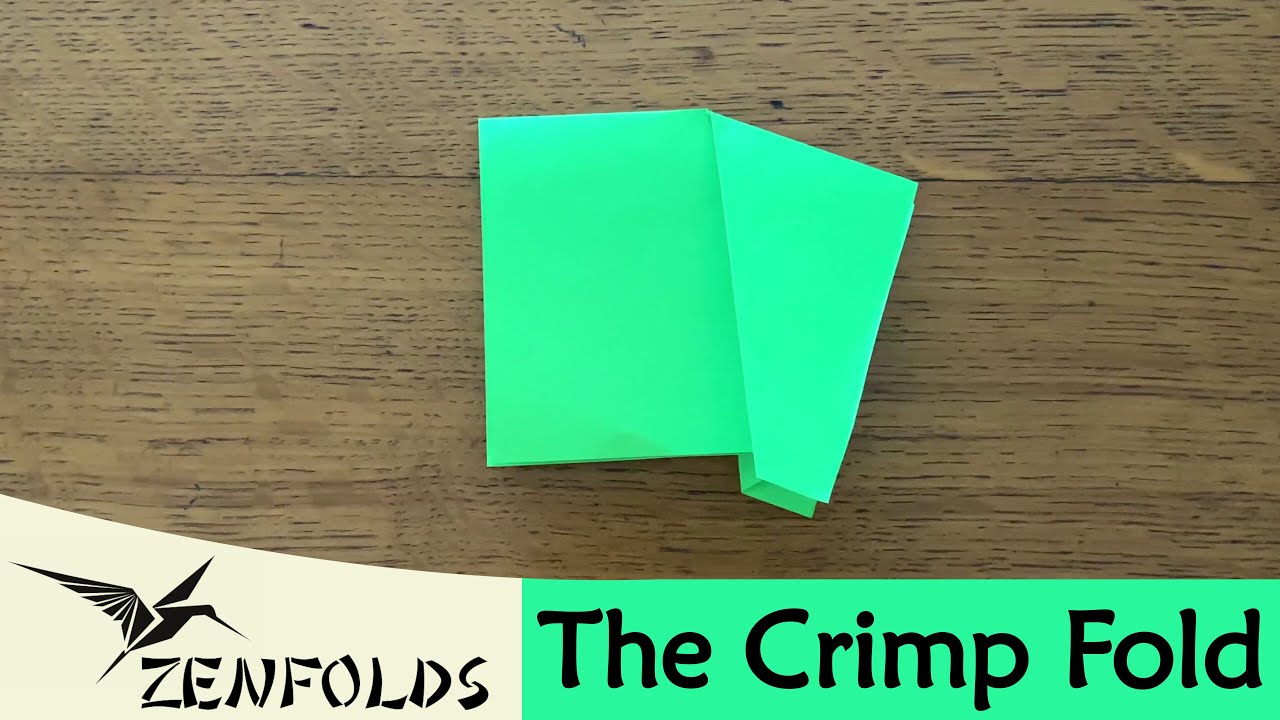 Origami Crimp Fold Technique | Zenfolds