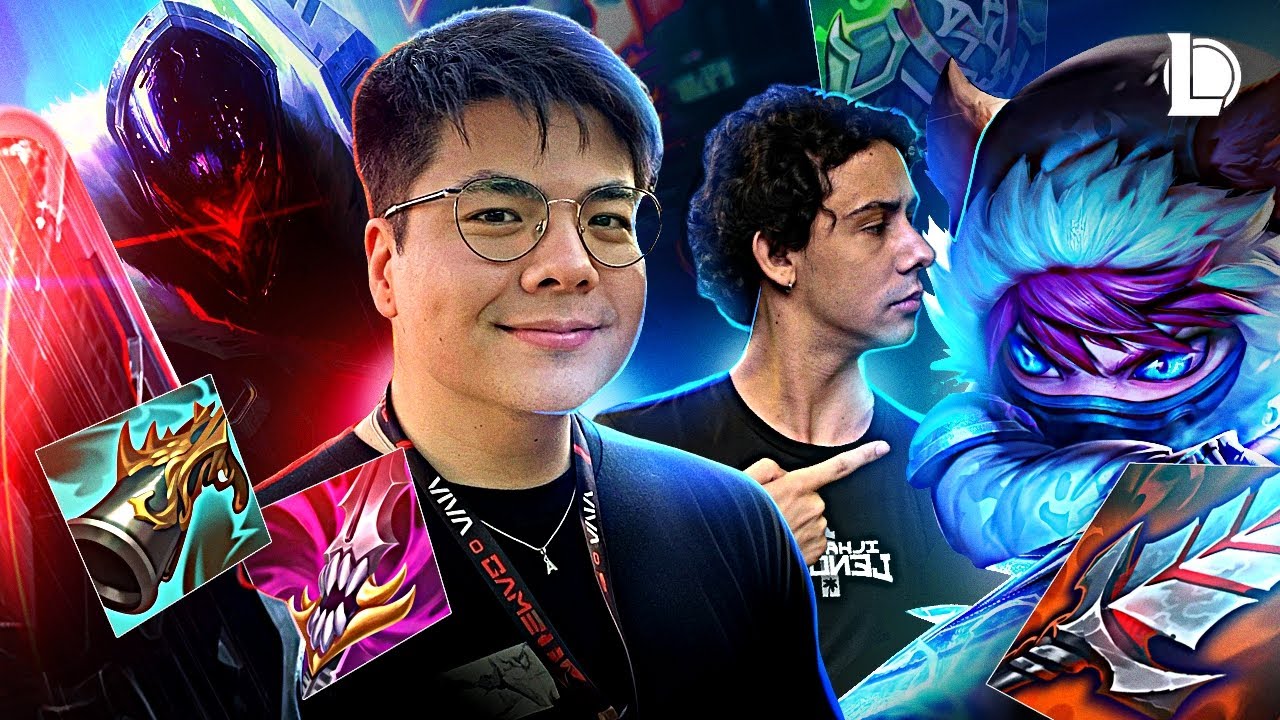 EU E O BRUCER RESOLVEMOS JOGAR S&Eacute;RIO no 2V2V2V2  | League Of Legends