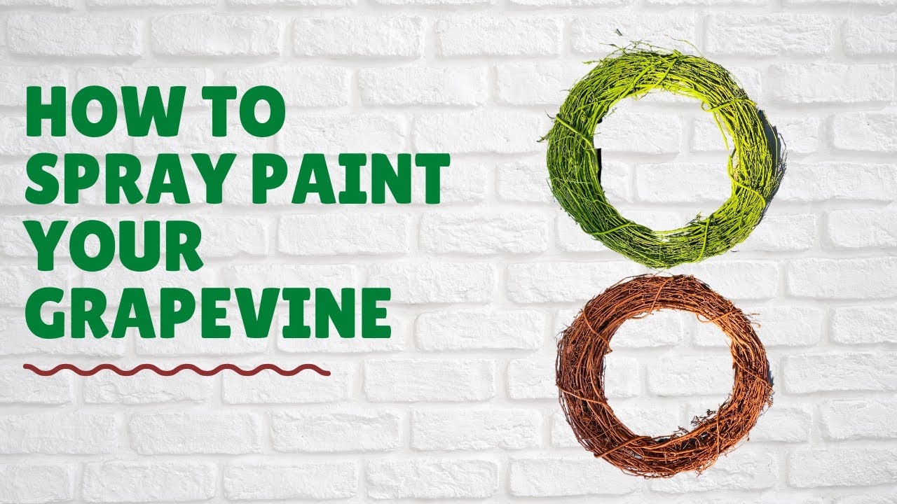 How to paint a grapevine wreath