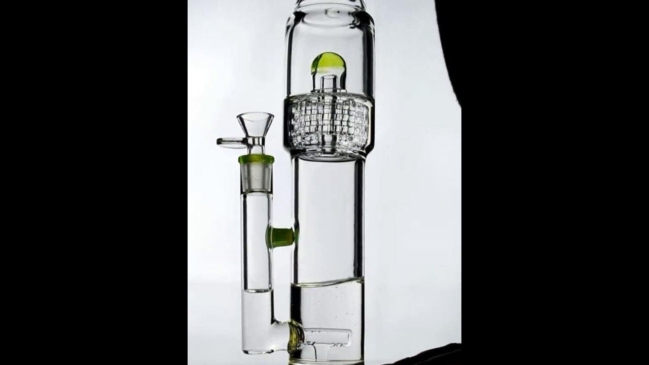 GreenLine Glass - Inline Perc to Matrix Perc Water Pipe