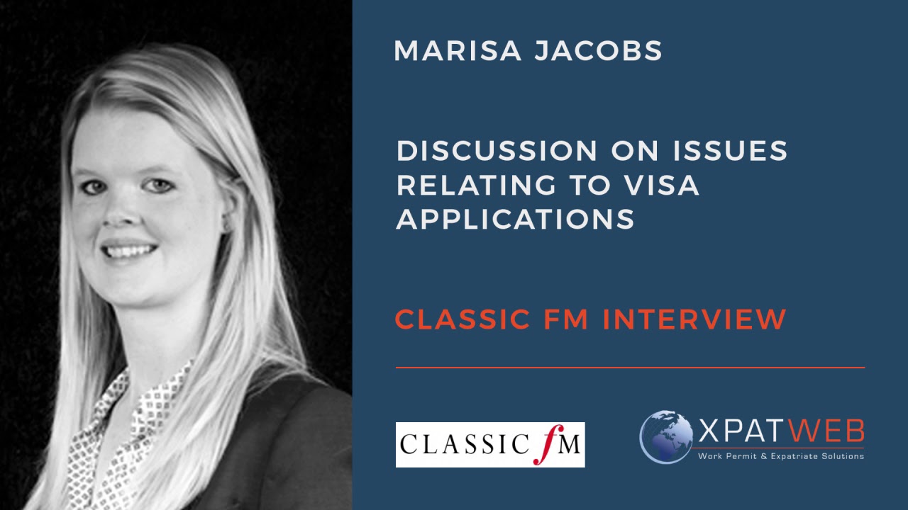 Marisa Jacobs - Xpatweb - Classic FM Interview