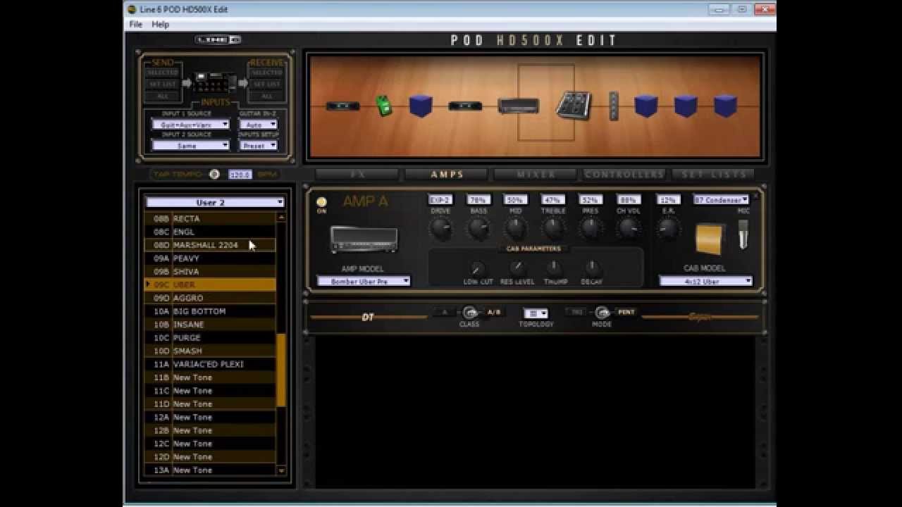 POD HD500X   My Metal Presets HD Metal Pack