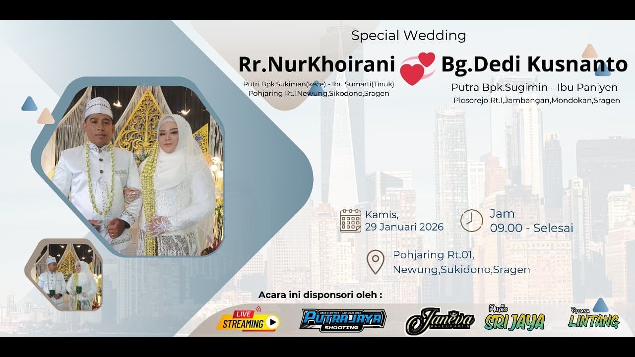 🟣 LIVE REBANA LINTANG || WEDDING NUR 💞 DEDI || SRI JAYA AUDIO || PUTRA JAYA SHOOTING