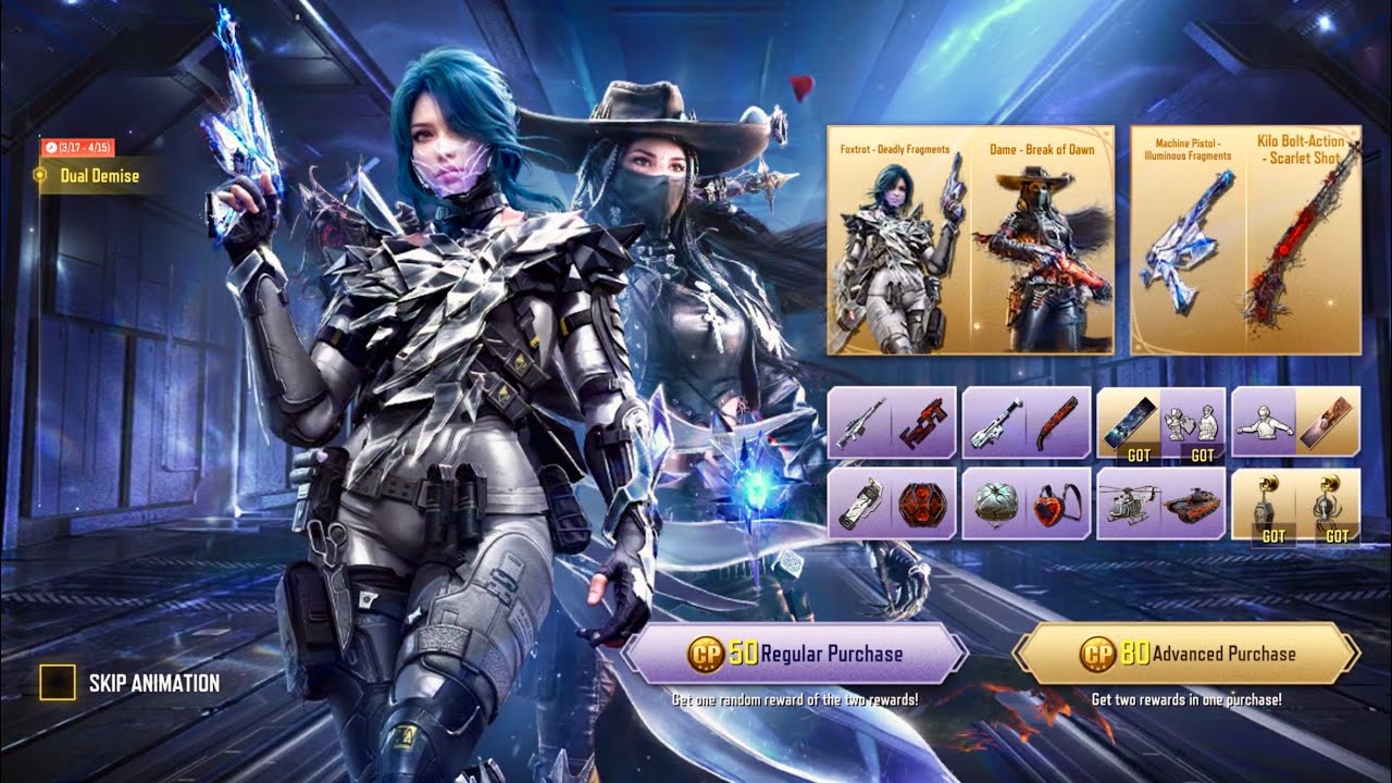 CODM SALE:IT GOES TWO|DUAL DEMISE DRAW LIVE✌️BEST LEGENDARY CHARACTERS|5 SPINS💯💀#codm#gaming#video