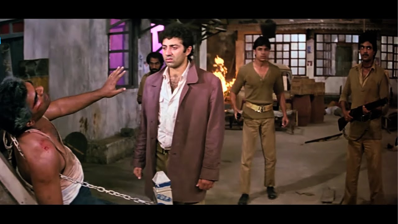 तुझे और तेरे पालतू कुत्तो को २४ घंटो में मौत के घाट उतार दूंगा - Sunny Deol Action Dialogue - Ghayal