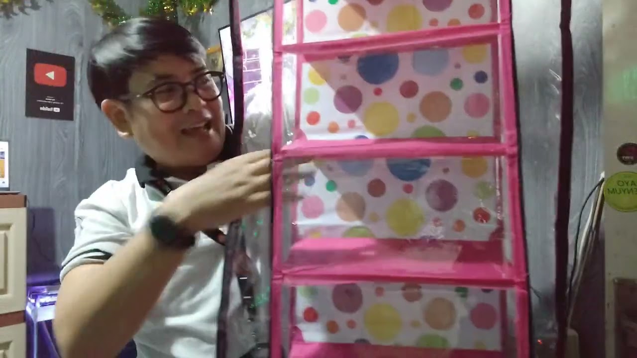 UNBOXING RAK SEPATU GANTUNG DENGAN DUIT SEMUA SELESAI