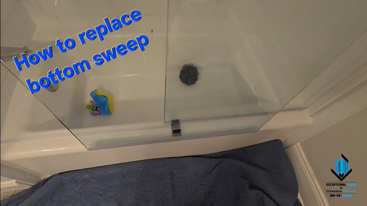 Replace a Shower Door Sweep - Cambridge Edition #showerdoor #slidingshower #cambridge