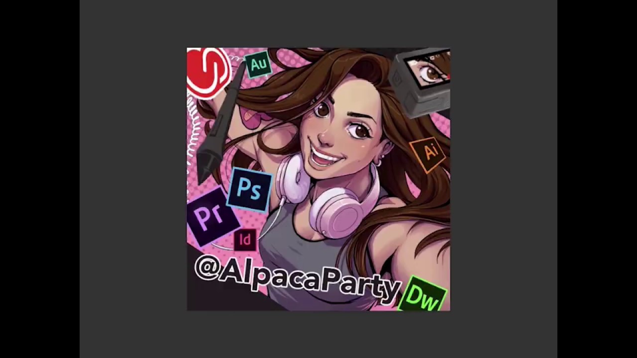Digital Art Timelapse - @AlpacaParty [