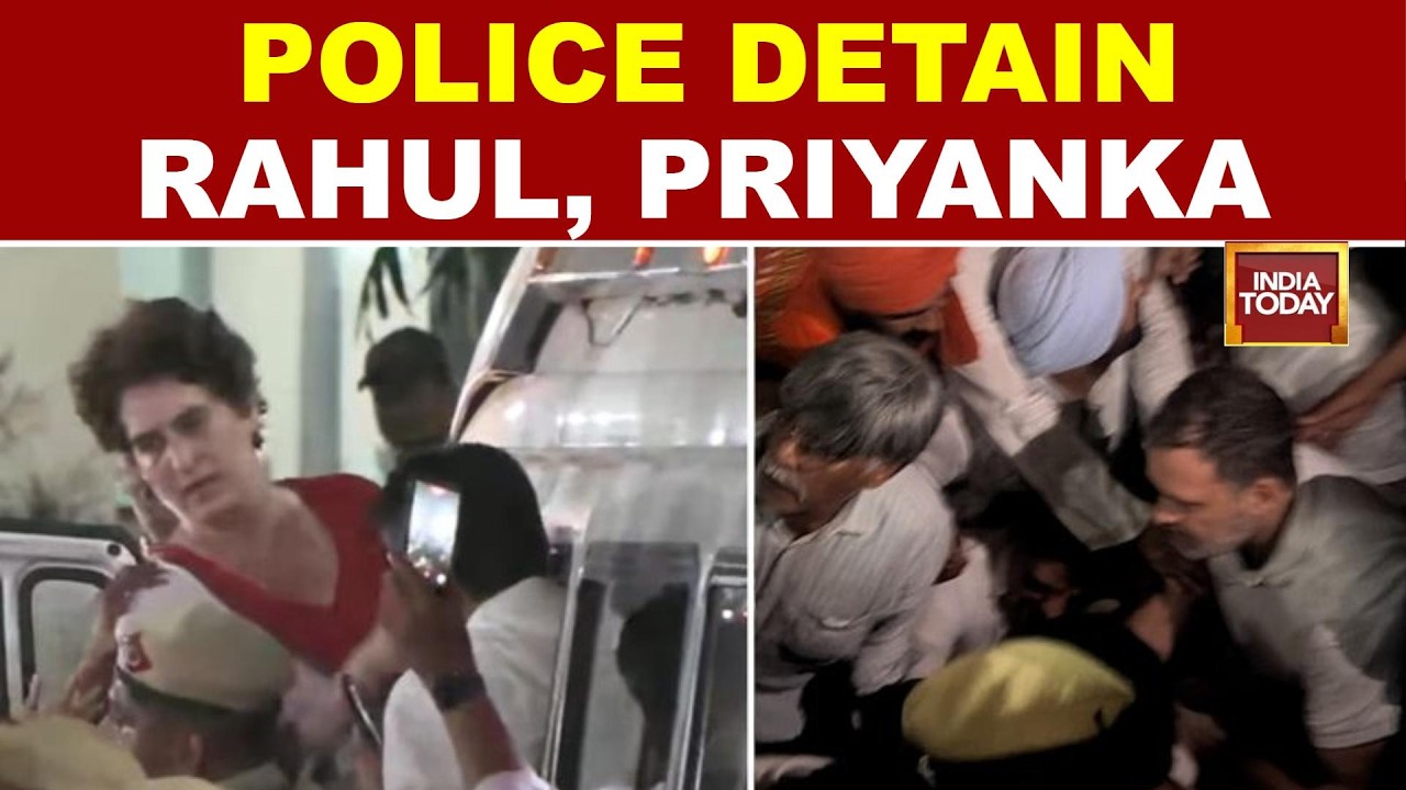 Rahul Gandhi, Priyanka Gandhi Detained By Delhi Police During INDIA Bloc Protest Over CEC Row