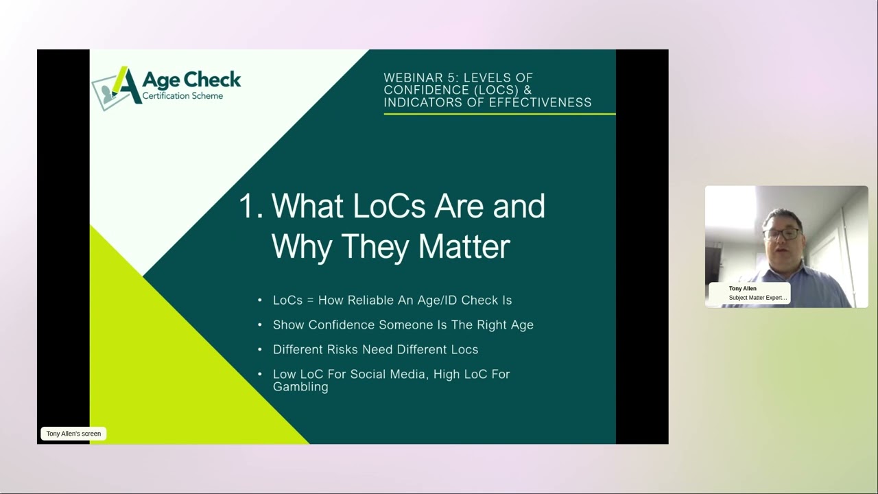 Webinar 5 ISO 27566 - Tony Allen