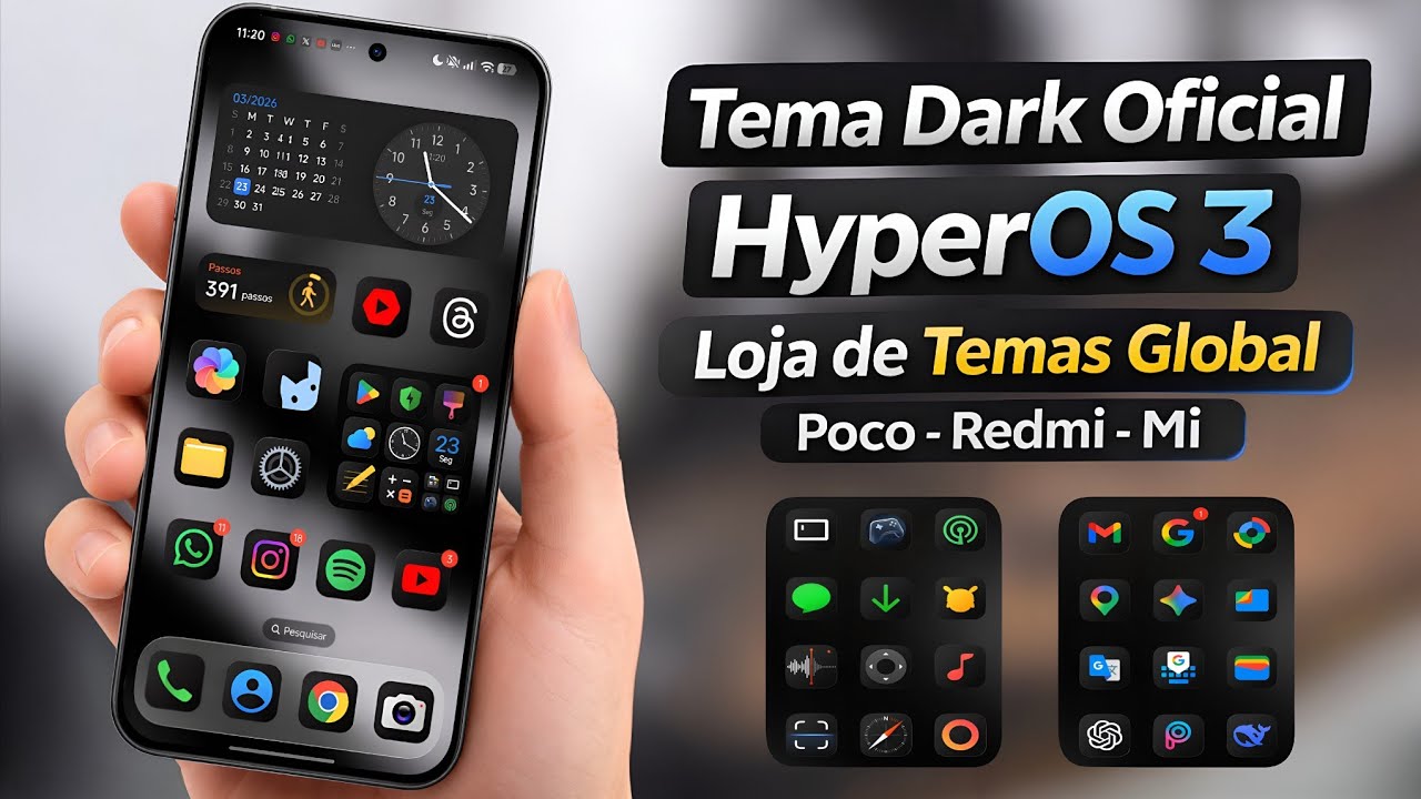 It's Official! - HOS 3 Dark Icon Pack in the Global Theme Store - Install Now - Poco - Redmi - Mi