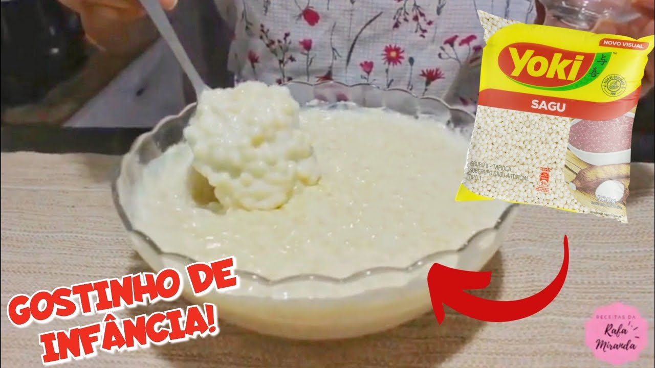SAGU CREMOSO DE LEITE!