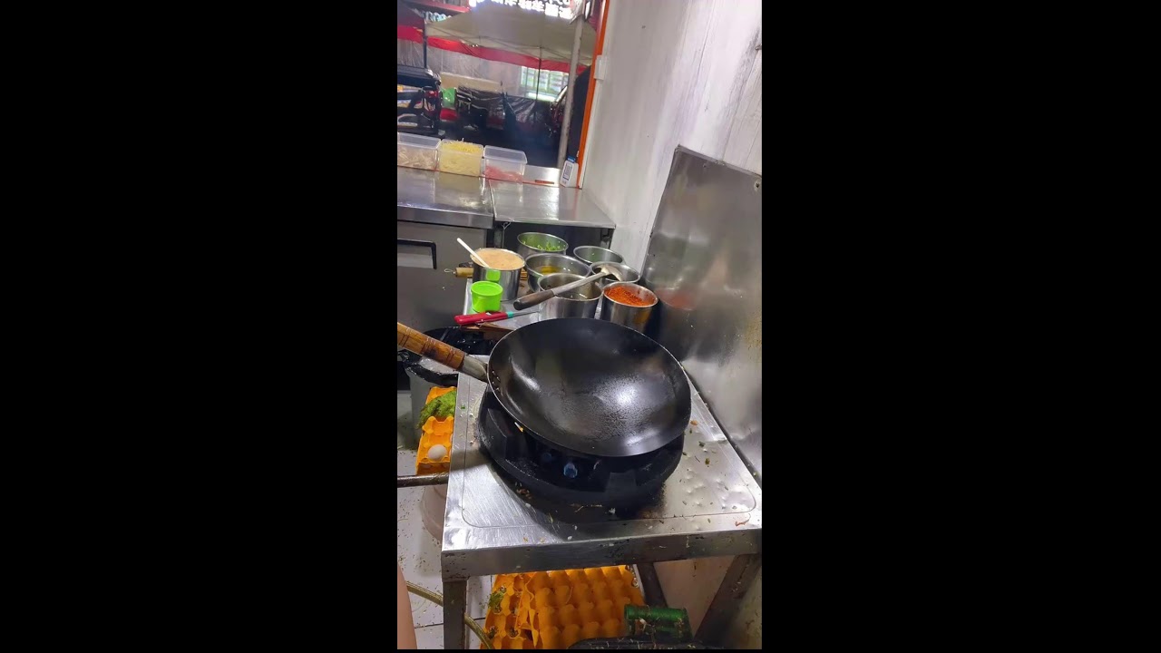 Third-Person Cooking | Fast-Paced Fried Rice & Noodle Prep | No Commentary