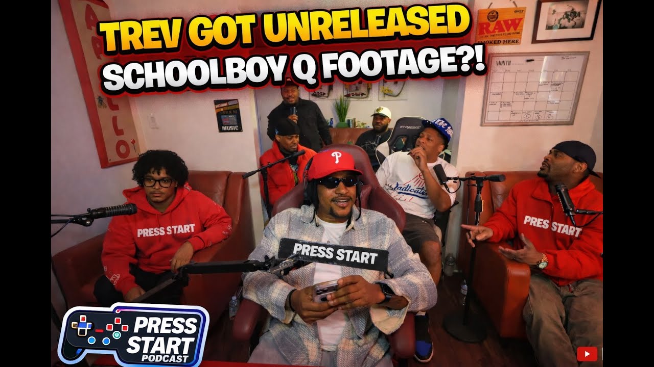 TREV GOT UNRELEASED SCHOOLBOY Q BLUE LIPS STUDIO FOOTAGE