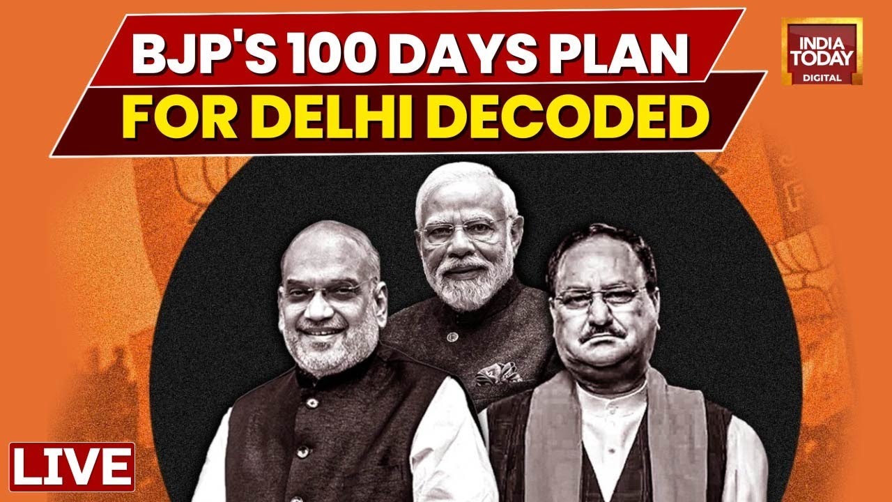 BJP's 100-day Roadmap For Delhi | BJP's Plan: Cleaning Of Drains, Central Schemes Implementation