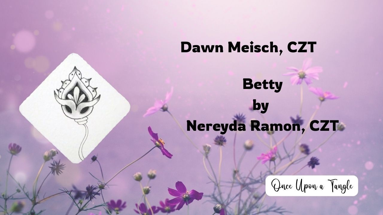 Betty Zentangle Flower Pattern | Relaxing and Easy to Follow