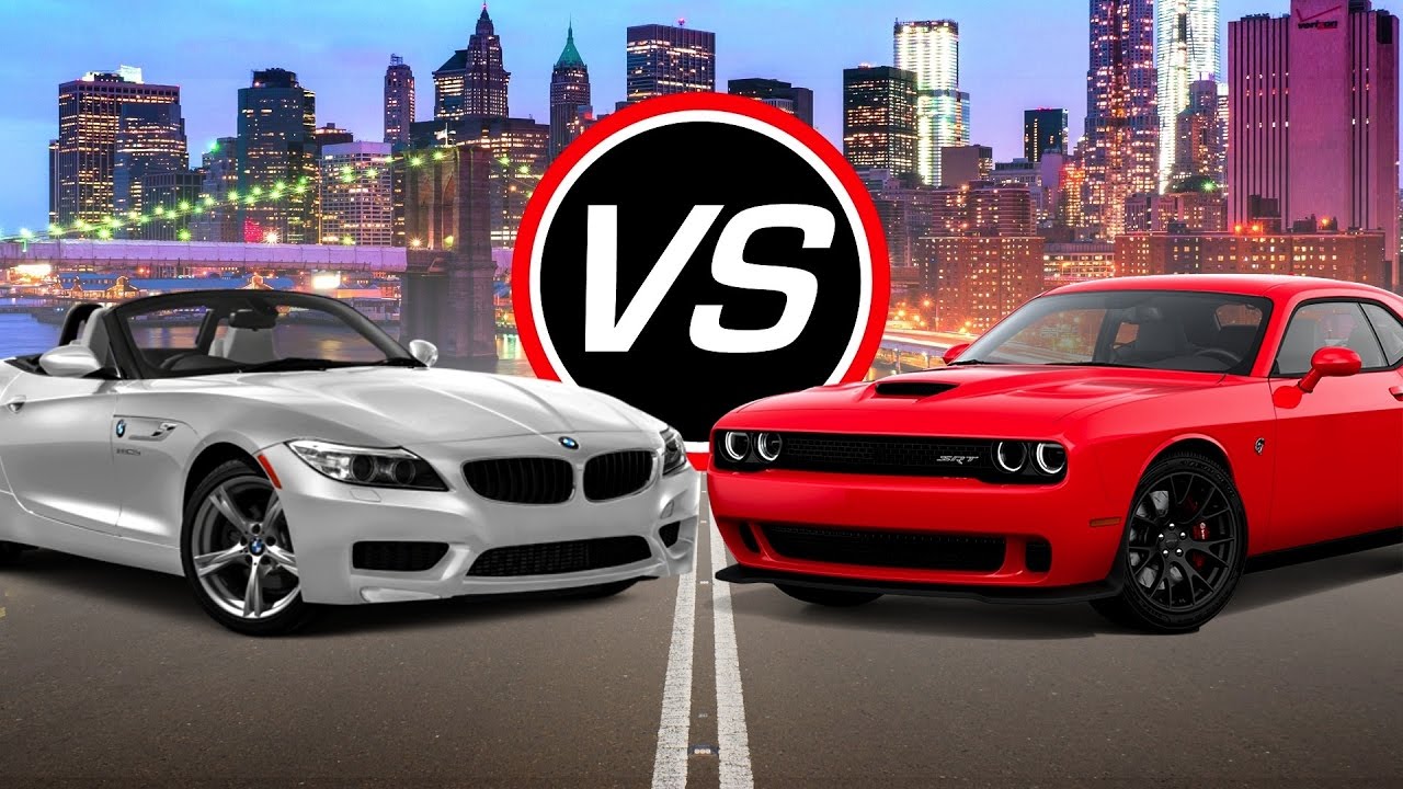 2016 BMW Z4 sDrive28i vs Dodge Challenger SRT Hellcat - Spec Comparison!