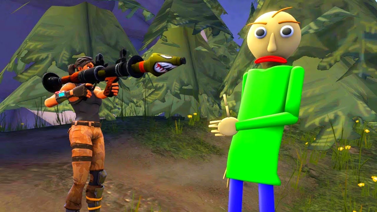 Baldi Plays Fortnite (Baldi's Basics SFM)