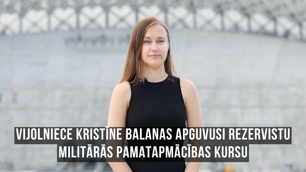 Vijolniece Kristīne Balanas apguvusi rezervistu militārās pamatapmācības kursu