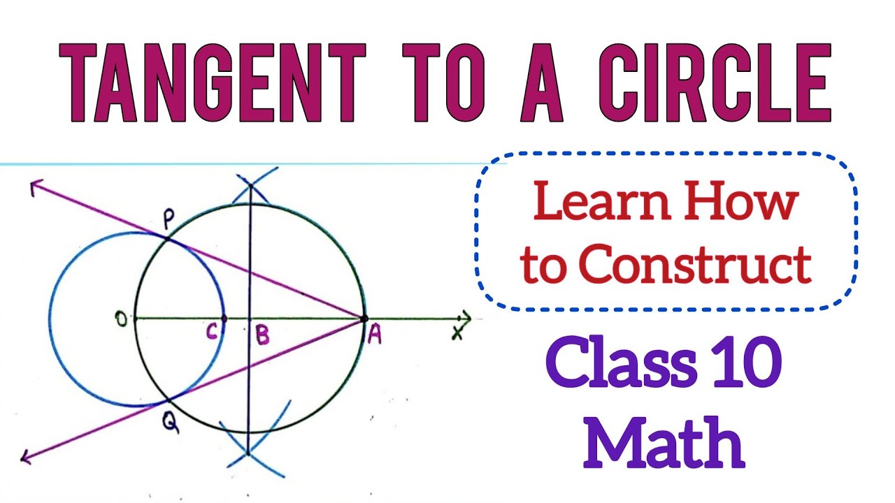 Construction : Tangent to a Circle| Class X Math Project | School Project