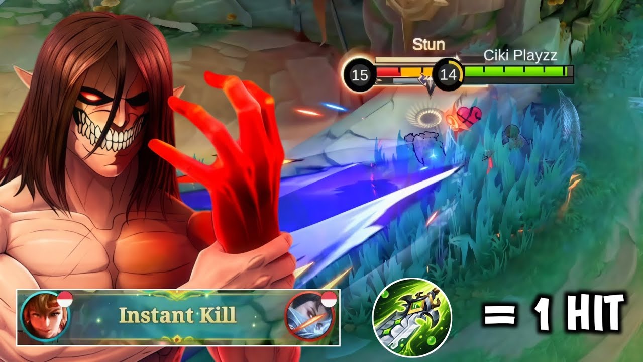 SOLO RANK GLORY❗99% REAL YIN 1 HIT ☠️ BUILD DAN EMBLEM YIN 2026