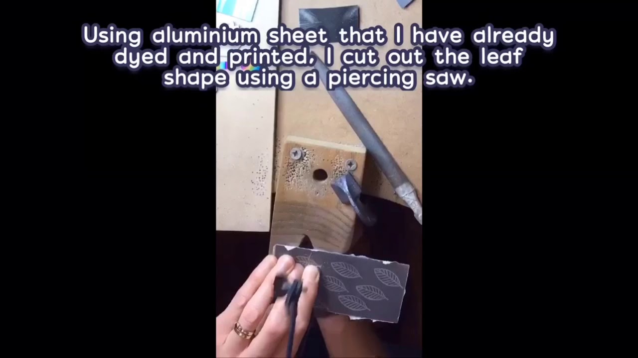 Making Anodised Aluminium earrings by Tanith Rouse Jewellery