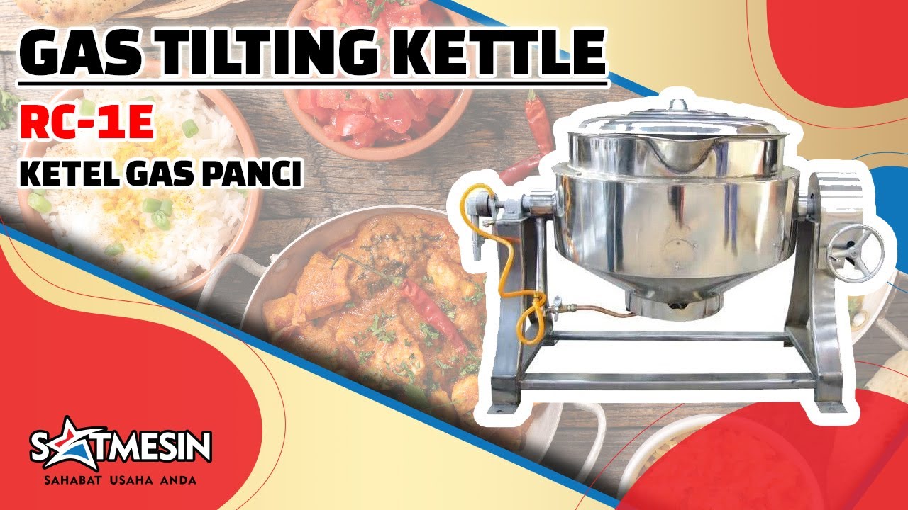 GAS TILTING KETTLE Getra RC-1E - Ketel Gas Panci