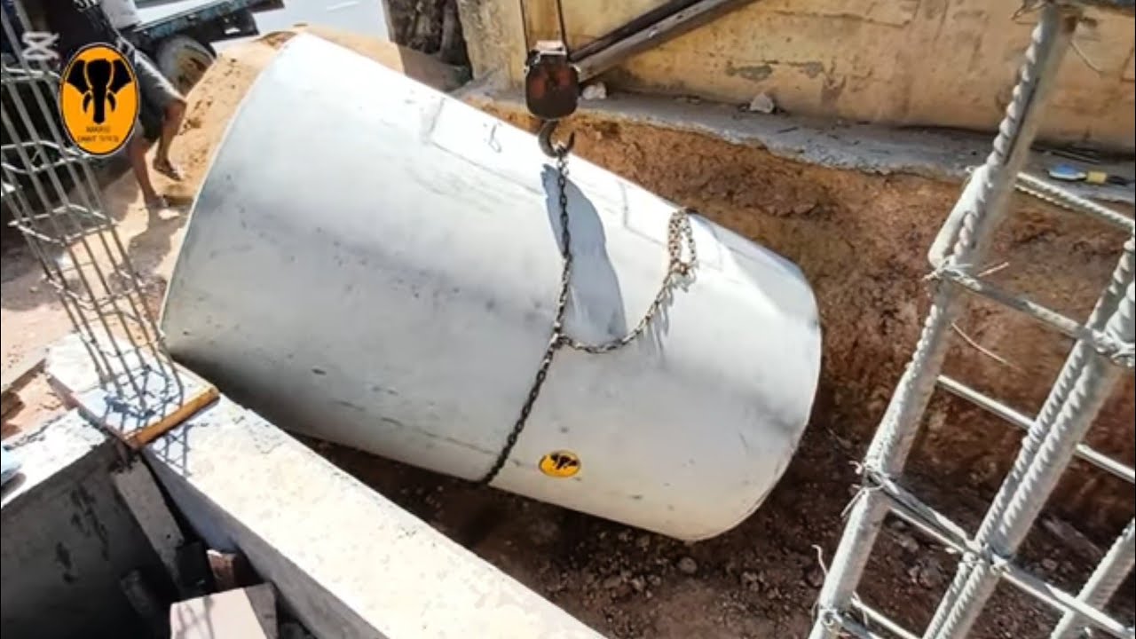 1500mm Dia Septic Tank installation 