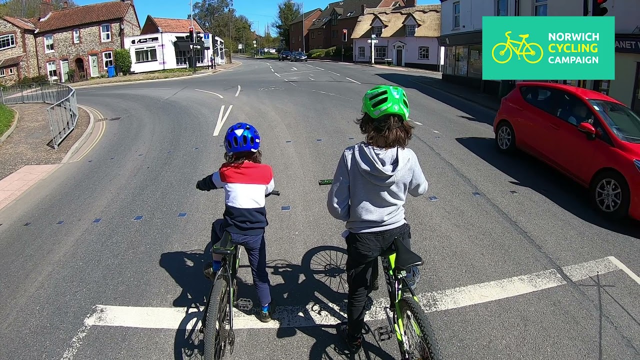 The Blue Pedalway at Cringleford and Eaton
