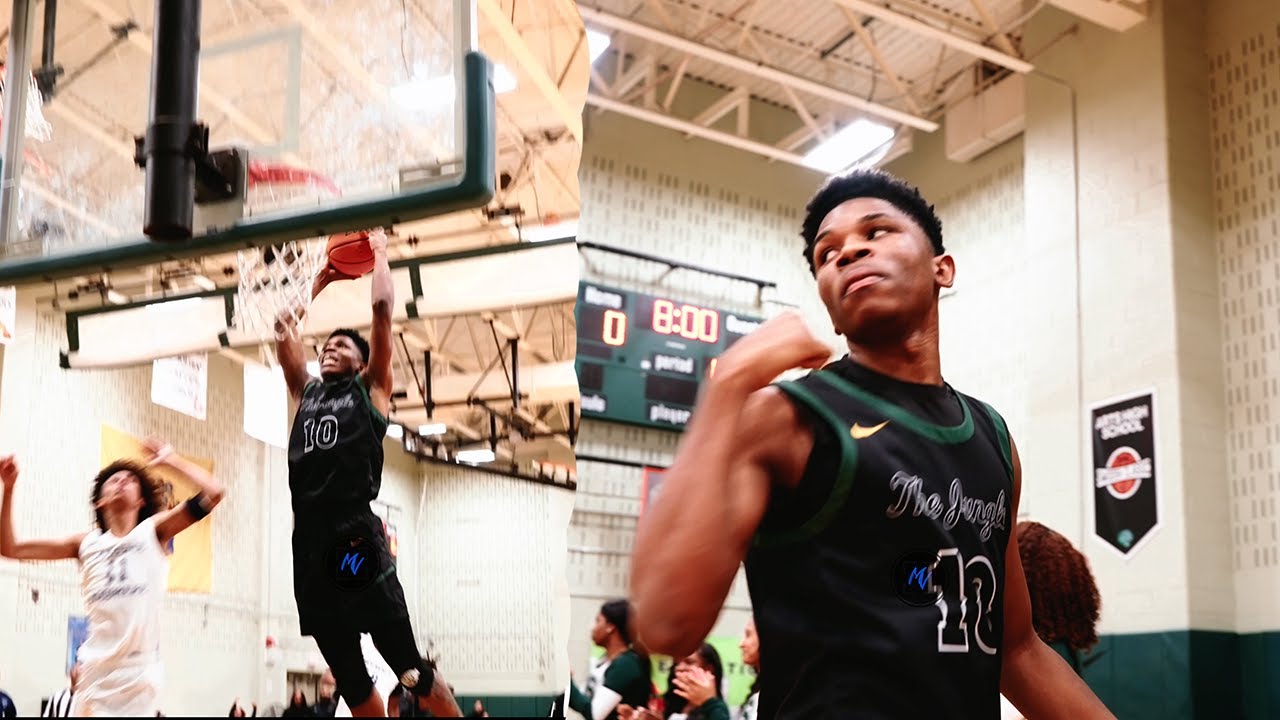 Bryce CAUGHT A BODY in His Home Opener Against Lawrence Woodmere Academy