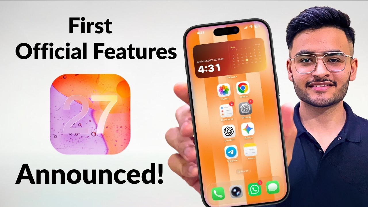 First Official iOS 27 Features Announced! (Hindi)