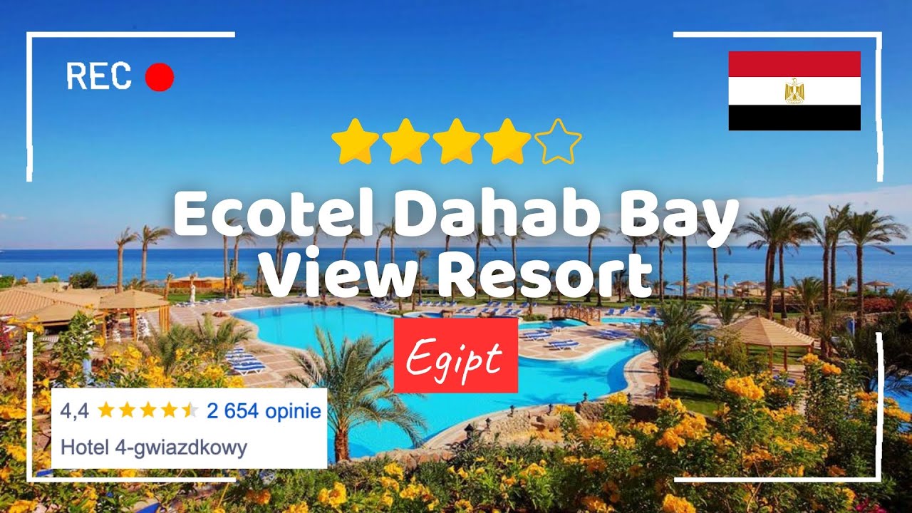 🇪🇬 Ecotel Dahab Bay View Resort 4* Dahab, Sharm el Sheik 💚💛 Egipt, Hotel Tour, Plaża #egipt