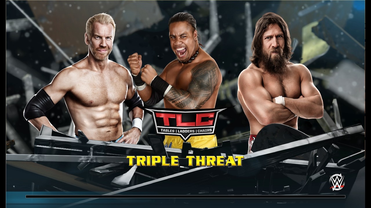 WWE 2k15 Triple Threat (интернациональный пояс) Jimmy Uso 13 - Christian - Daniel Bryan