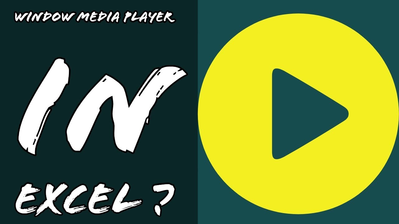 Window Media Player In Excel 😮 How to Use Window Media Player In excel 2019 ! Advanced Excel