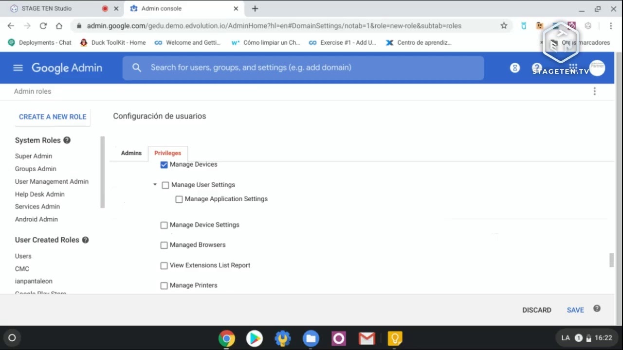 Webinar Cuatro: Como asignar permisos de administración a usuarios en G Suite for Education