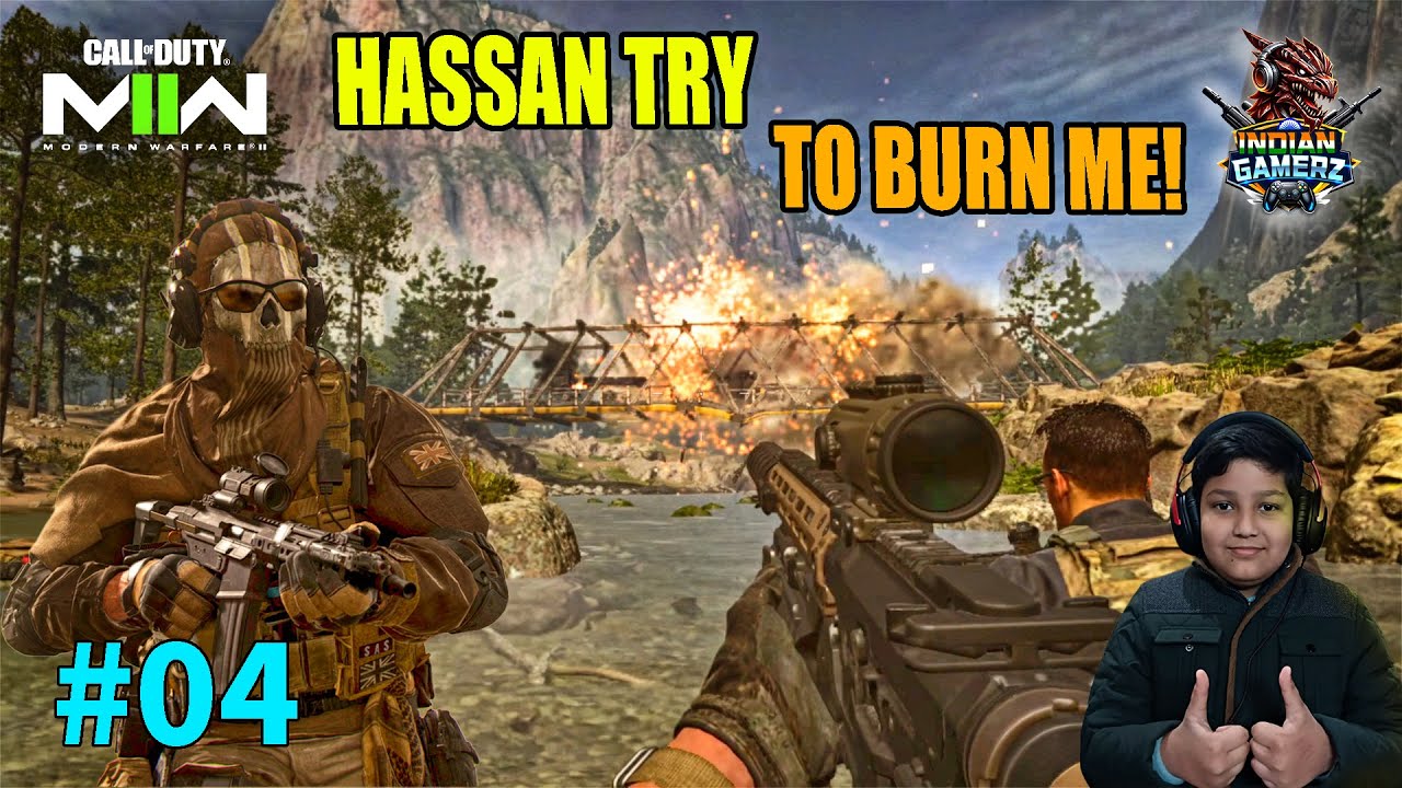 Hassan Try to Burn Me 😱 | COD 2 Gameplay | Day 23
