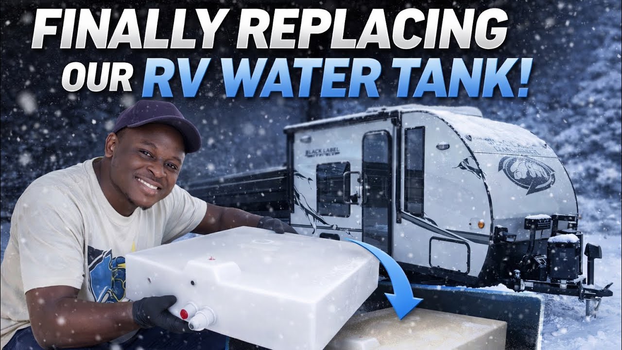 Finally Replacing Our RV Water Tank in the Middle of Winter