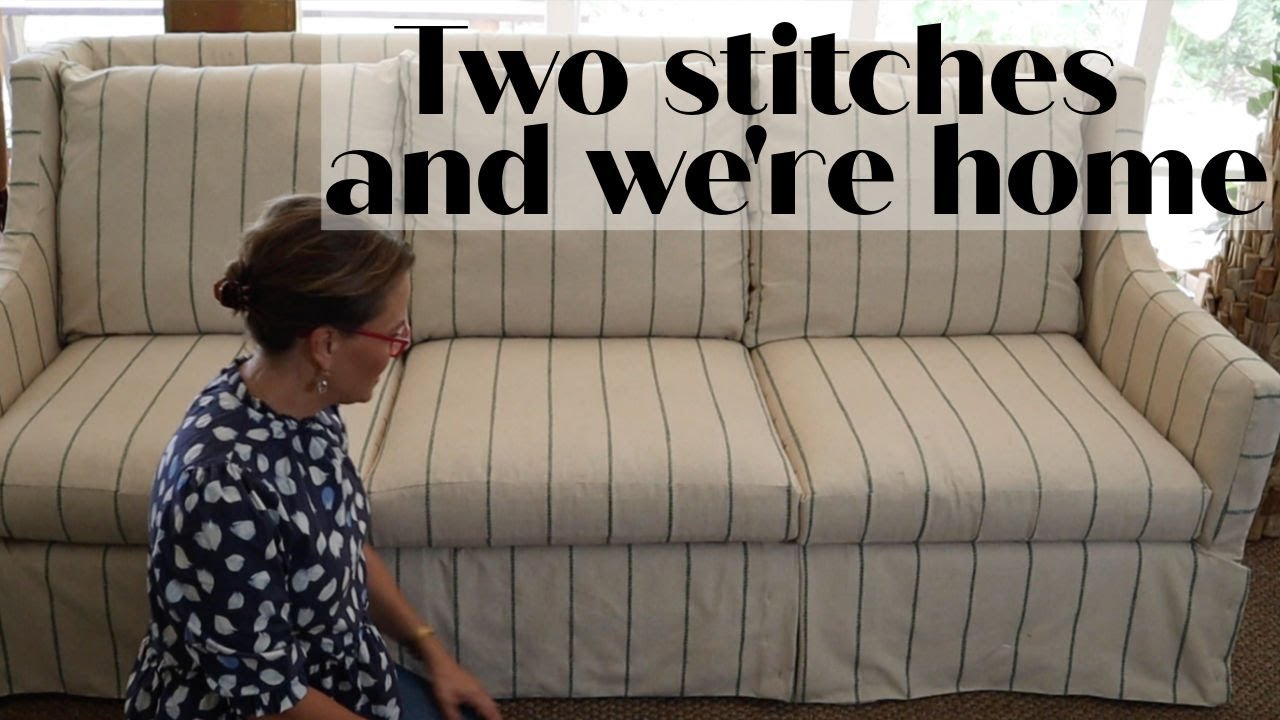 sofa slipcover reveal