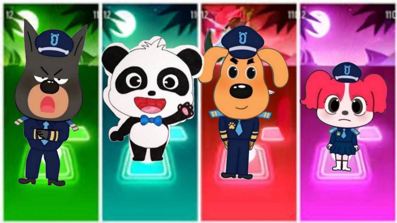 Sheriff Labrador 🆚Police Officer 🆚 Sheriff Papillon 🆚 Sheriff Labrador 🎶 Tiles Hop EDM Rush68