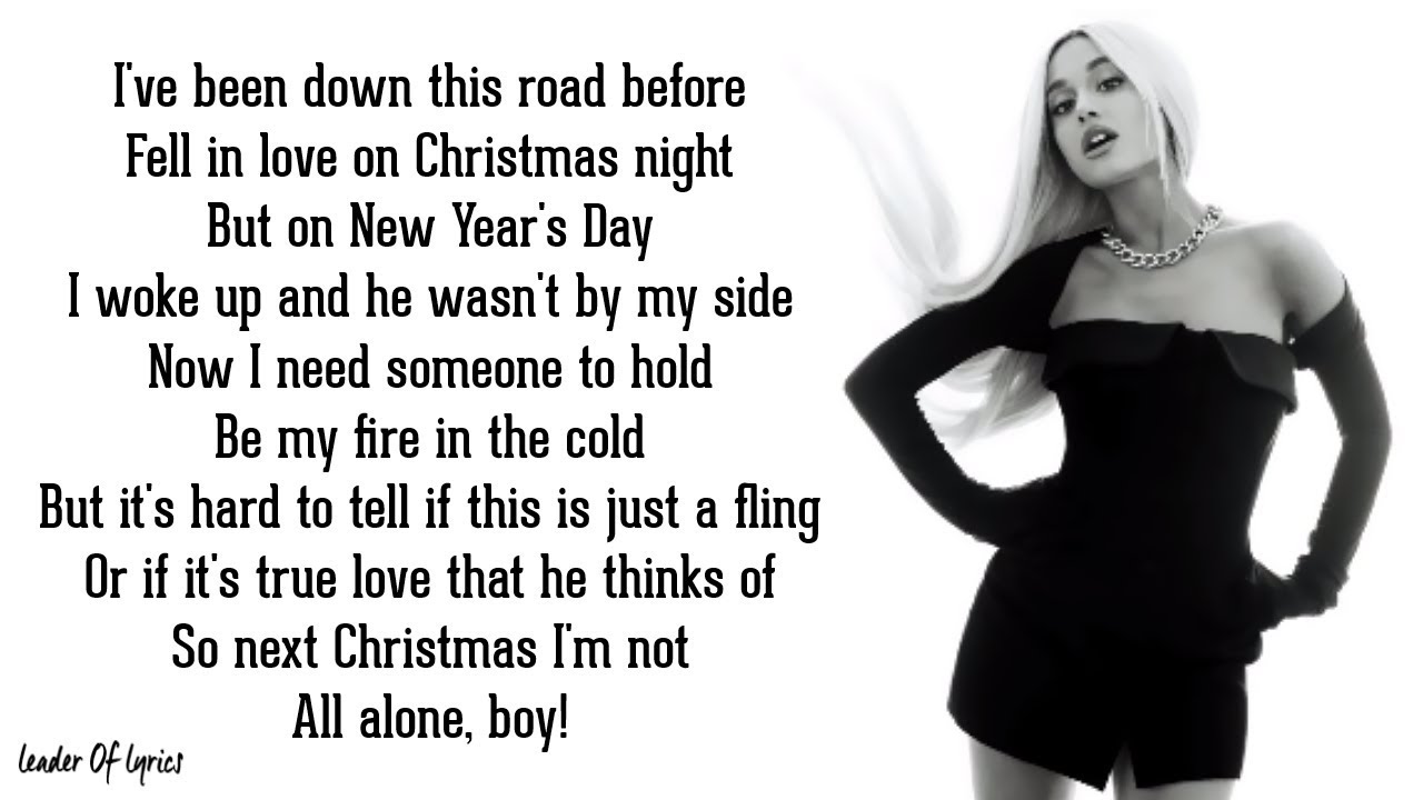 Ariana Grande - SANTA TELL ME (Lyrics)